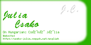 julia csako business card